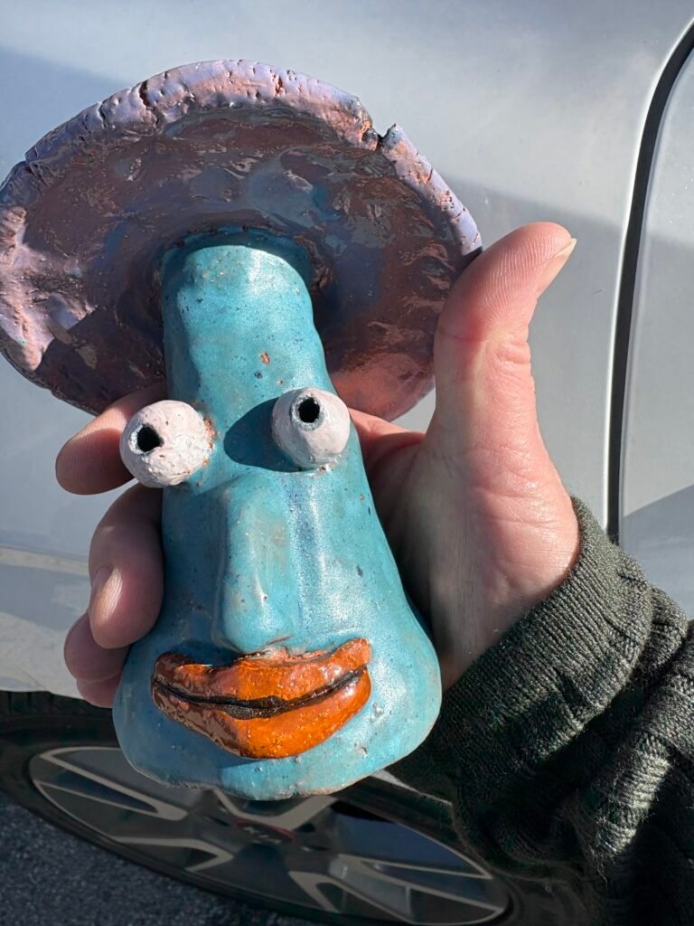 Mushroom sculpture by Barry Crowder, Knoxville TN sculptor
